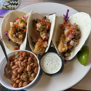 3 California Style Fish Tacos