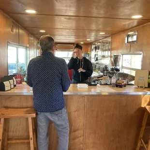 Serving it up hot &amp; fresh out of a classic trailer