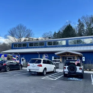 View from parking lot