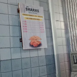 The different options in chicken