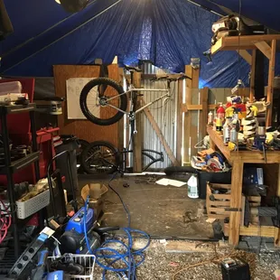 Our M.A.S.H repair tent