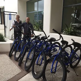 We have a rental fleet available at the Omni downtown.