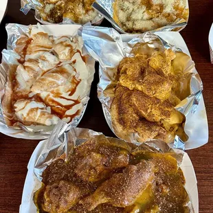 a variety of food items