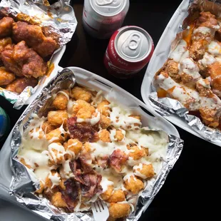 a variety of food items