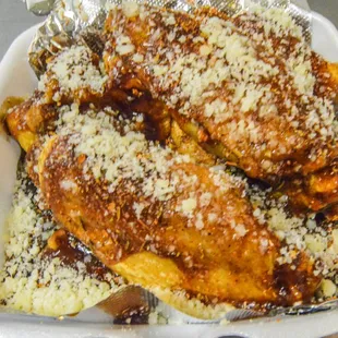 a close up of a dish