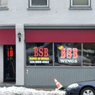 a car parked in front