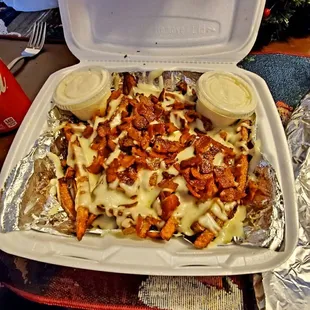 Bacon ranch cheese fries