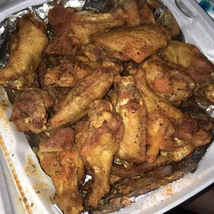 Ain't my Faulks Wings on a bed of fries