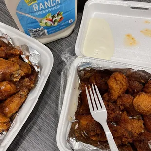 &quot;boneless wings&quot; in sauce