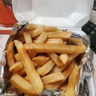 Very disappointed on frozen fries.