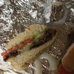 Steak hoagie