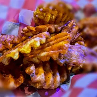 Waffle fries