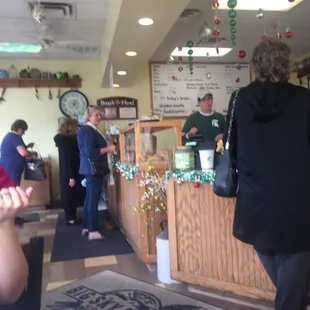 customers at the counter