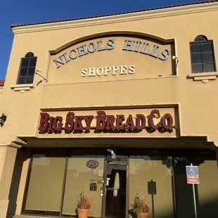 the front of the building