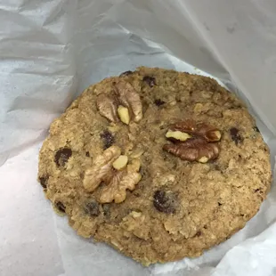 Whole wheat chocolate chip walnut cookie $1.25 I think.