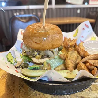 4. Mushroom Cheese Burger