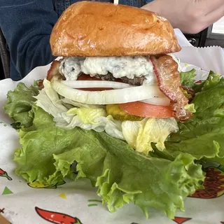 11. Bacon blue cheese burger
