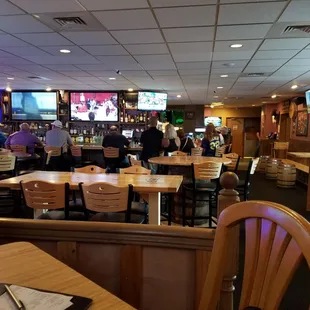 The bar room.