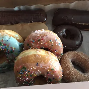 A little bit of everything. The chocolate bar in the back was delicious.