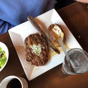 Ribeye cooked medium