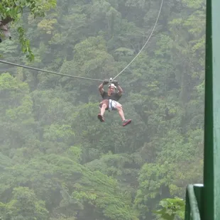 Zip lining in Costa Rica