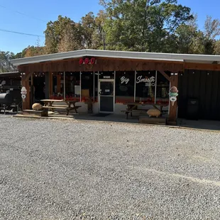 the front of the restaurant