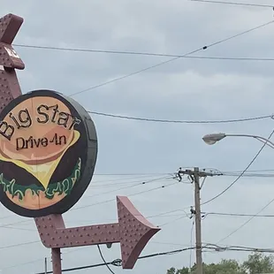 a sign for a burger restaurant