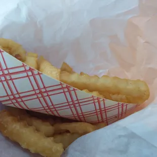 French fries. This was a half eaten order.