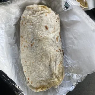 Chile verde breakfast burrito