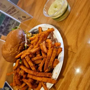 BCB Double w/ sweet potato fries