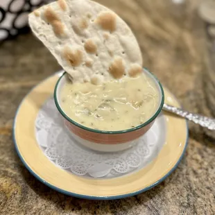 New England Clam Chowder PRO TIP: If you're staying at SouthPoint, there is a coupon in the booklet for a FREE Clam Chowder with any entree!