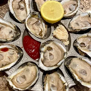 Half price oysters till 4pm daily! Normally $28. Paid $14!