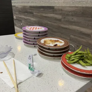 Plates were priced by color