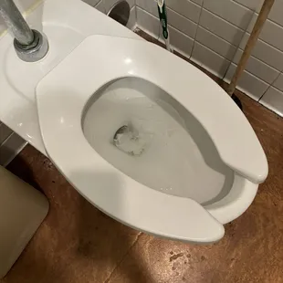 The toilet does not flush all the way. I recommend a plumber to assist.