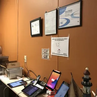 laptops on a desk