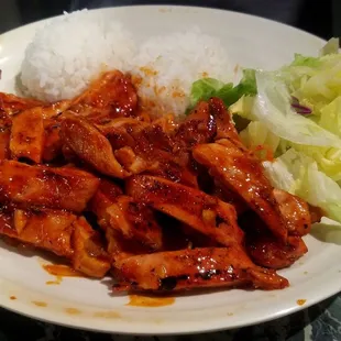 Spicy chicken teriyaki