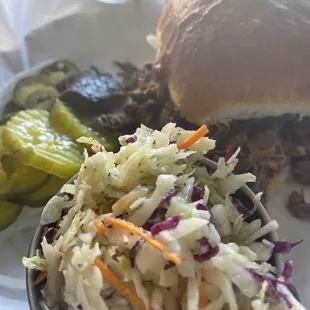 Pulled pork sandwich