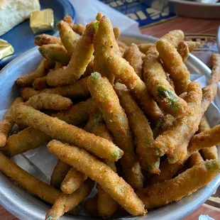 Side of fried green beans