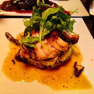 Chicken over potatoes (delicious)