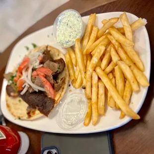 a plate of food