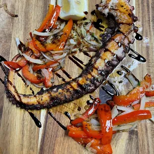 Marinated and Char-Grilled Octopus.