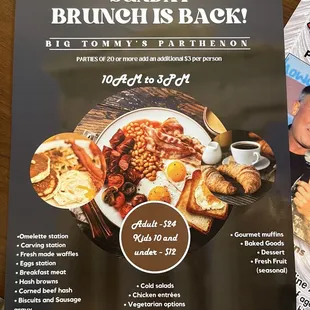 Sunday brunch buffet!