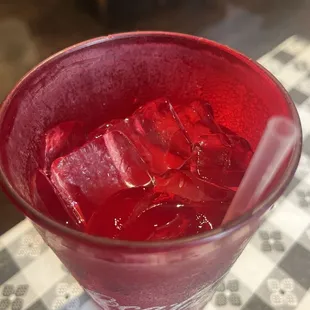 Scum inside water glass.