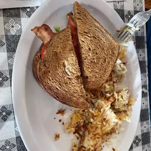 What tomato sandwich with a hint of bacon
