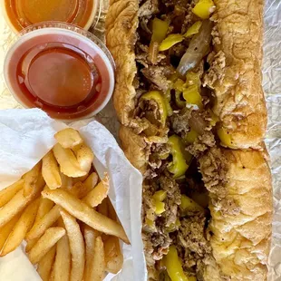 6. Pepper Cheesesteak Combo