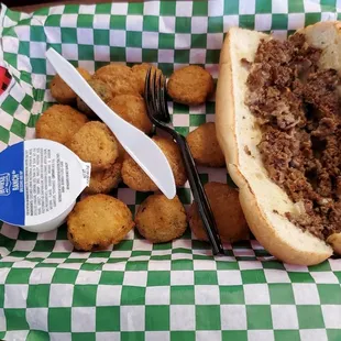 #2 Philly sandwich. Was shy on the meat.  Still hungry