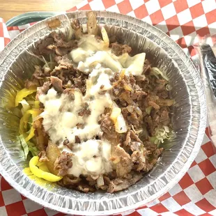 Philly Cheesesteak Salad