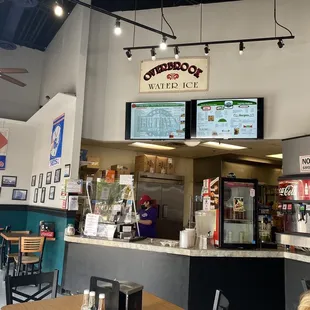 the interior of the restaurant