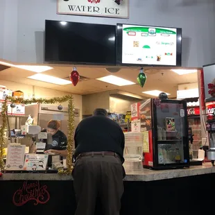 Cashier and patron :)