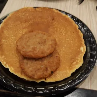 pancakes, food